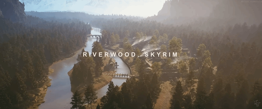 飯製虛幻5《上古卷軸V:無界天際》河木鎮 外媒:超原版16倍 飯製虛幻5《上古卷軸V:無界天際》河木鎮 外媒:超原版16倍