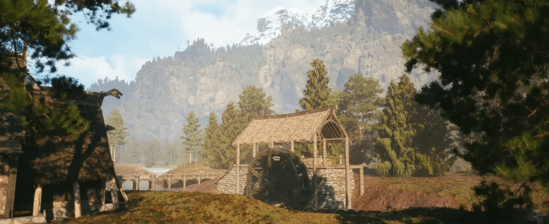 飯製虛幻5《上古卷軸V:無界天際》河木鎮 外媒:超原版16倍 飯製虛幻5《上古卷軸V:無界天際》河木鎮 外媒:超原版16倍