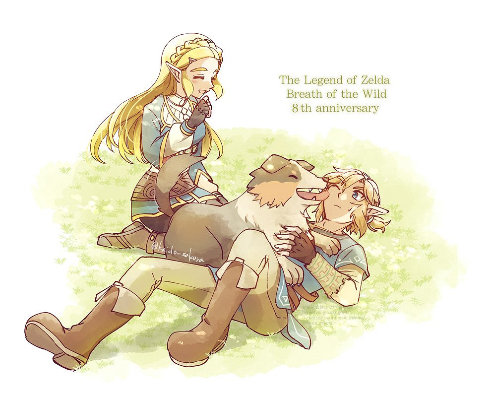 《塞爾達傳說：曠野之息》發售8周年！粉絲曬精美賀圖