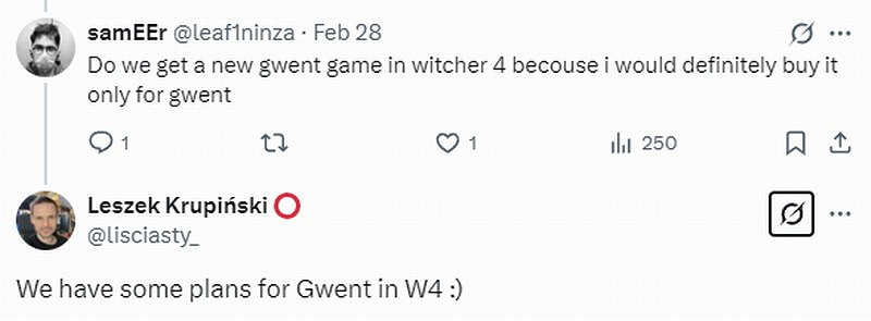 《巫師4》會有全新昆特牌嗎?CDPR負責人:包有的! 《巫師4》會有全新昆特牌嗎?CDPR負責人:包有的!