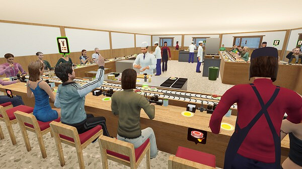 《回轉壽司模擬器》Steam上線 經典日料店經營