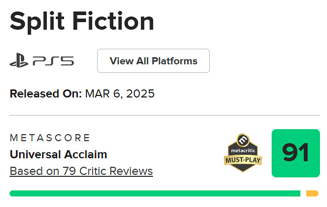 《雙影奇境》M站91分:合作遊戲巔峰之作 難以超越! 《雙影奇境》M站91分:合作遊戲巔峰之作 難以超越!