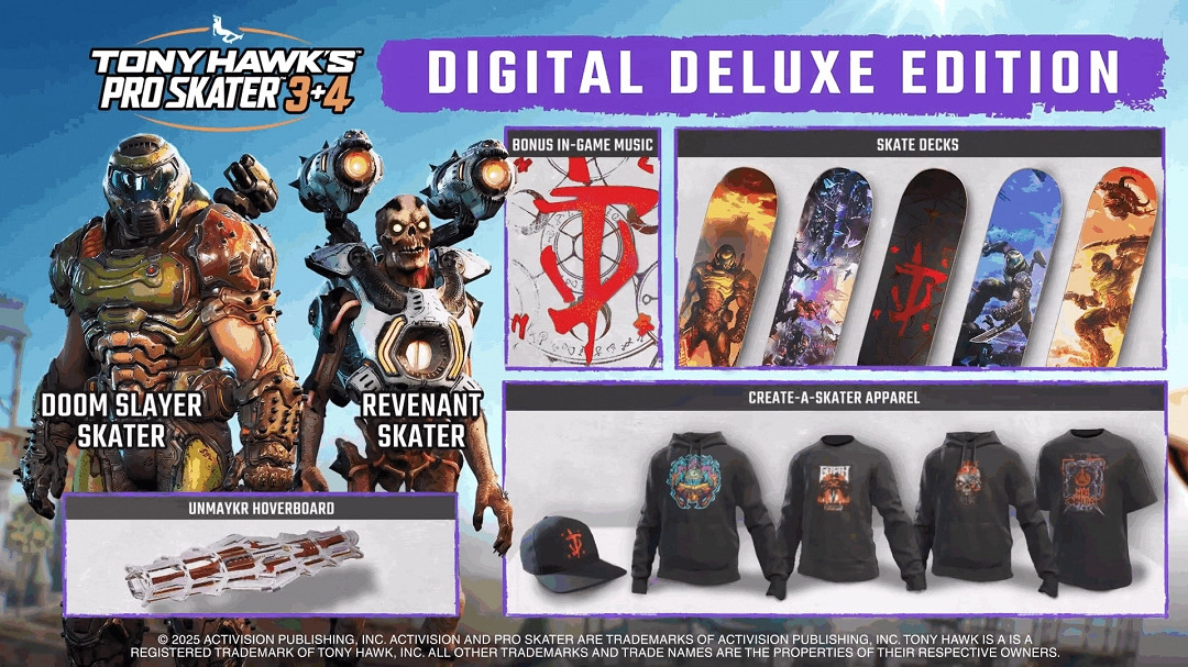 《托尼·霍克職業滑板3 + 4重製版》預告片首曝 登陸PC和主機平台 《托尼·霍克職業滑板3 + 4重製版》預告片首曝 登陸PC和主機平台