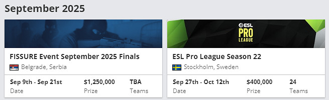 《csgo》2025最新賽事賽程表一覽