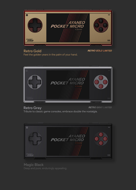 經典無搖桿設計,純粹遊戲體驗:AYANEO Pocket MICRO Classic 正式公布 經典無搖桿設計,純粹遊戲體驗:AYANEO Pocket MICRO Classic 正式公布