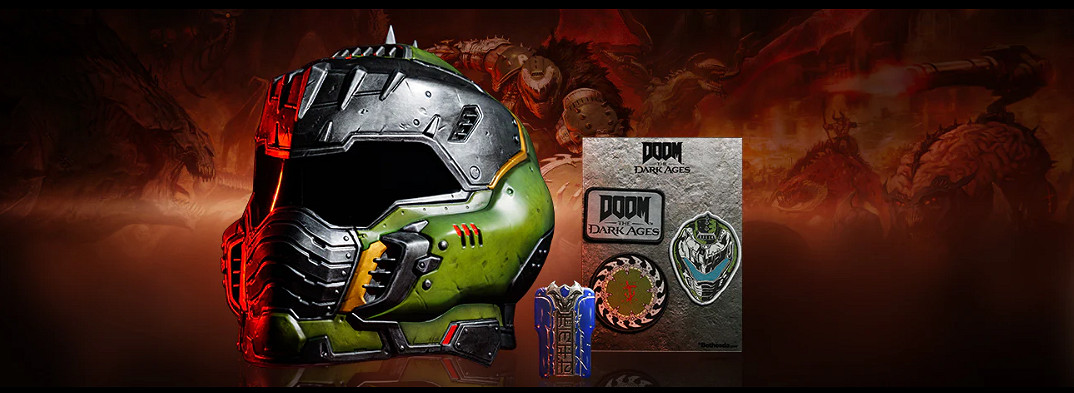 地獄惡魔恐懼認證 《毀滅戰士:黑暗時代》推仿真頭盔 地獄惡魔恐懼認證 《毀滅戰士:黑暗時代》推仿真頭盔