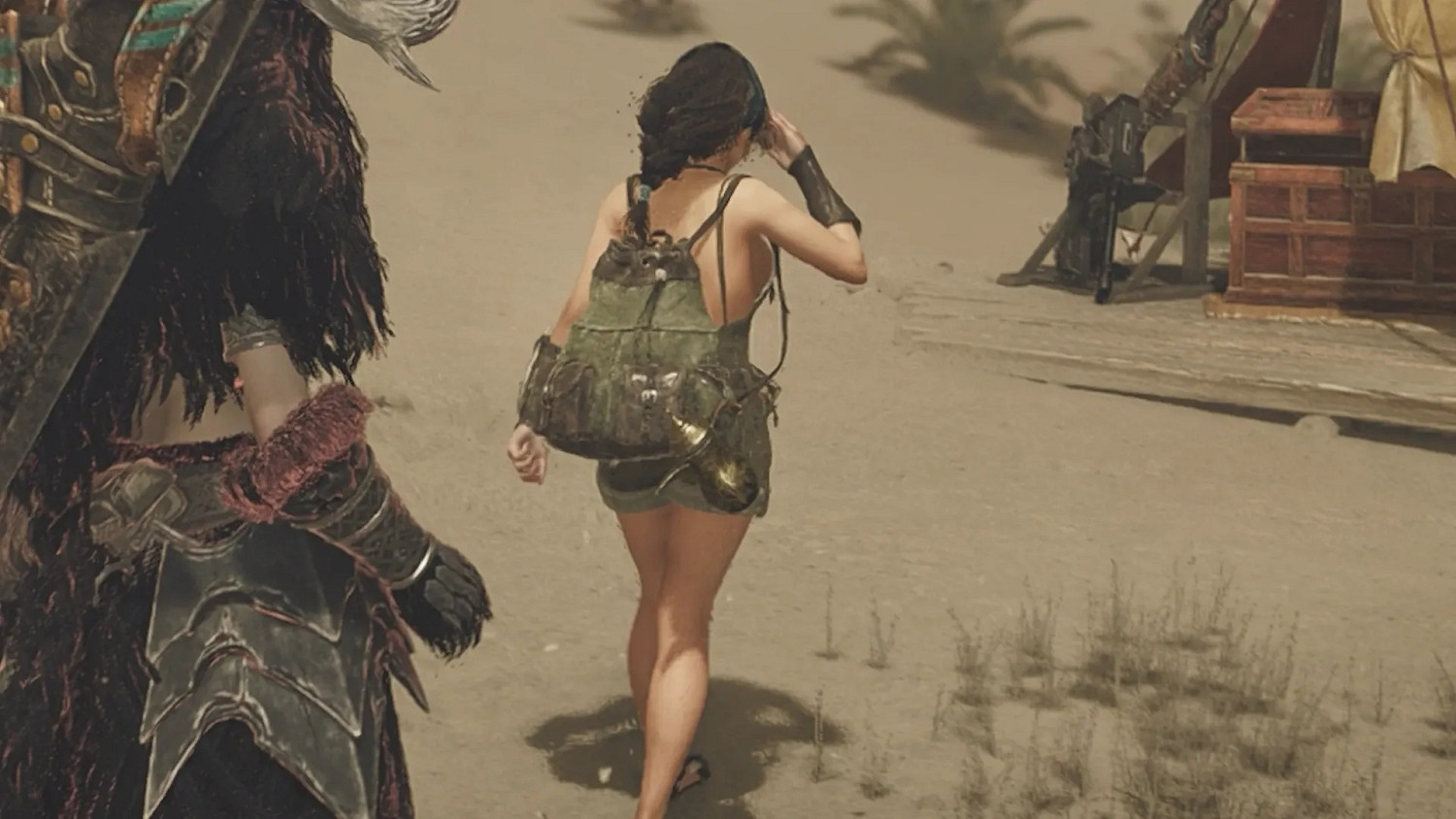 《魔物獵人：荒野》接待員換衣Mod：視覺衝擊力爆棚