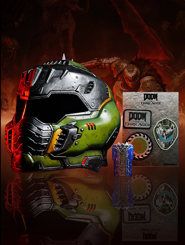 地獄惡魔恐懼認證 《毀滅戰士:黑暗時代》推仿真頭盔 地獄惡魔恐懼認證 《毀滅戰士:黑暗時代》推仿真頭盔