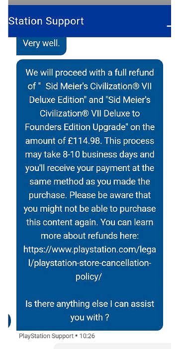 不少玩家稱《文明7》PS5版滿足一定條件可全額退款