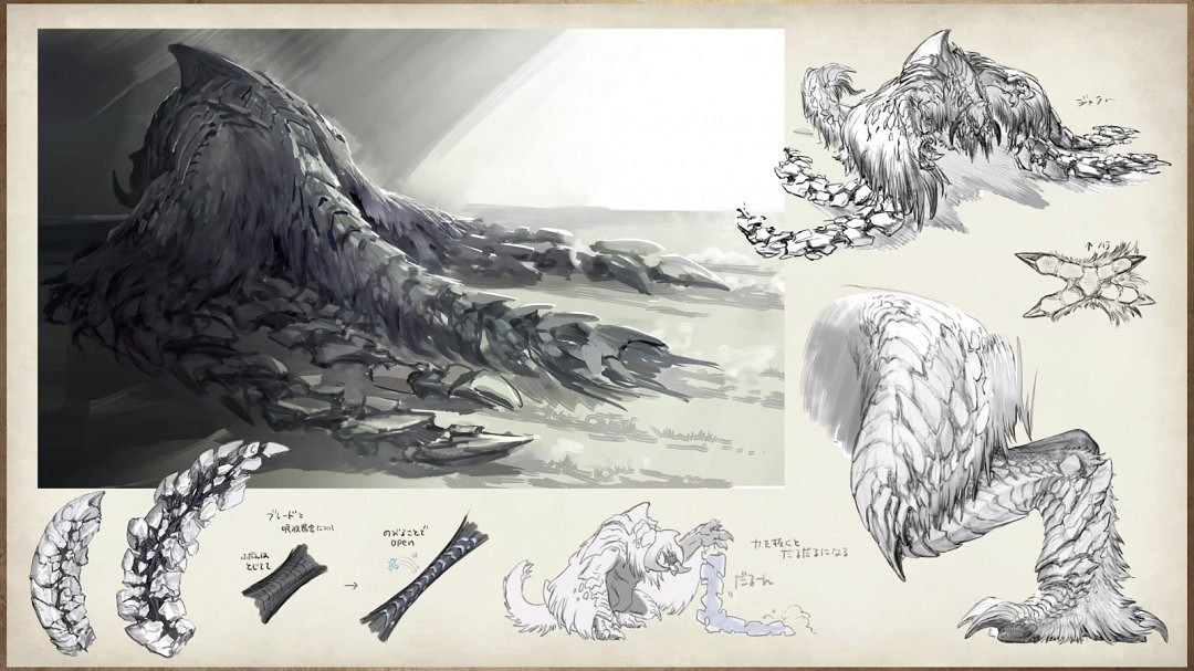 《怪獵荒野》角色概念設計圖：超帥獵人、嬌羞鐵匠！