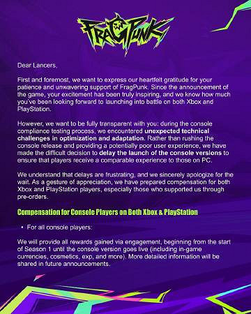 《界外狂潮》主機版本宣布延期 PC版本即將上線 《界外狂潮》主機版本宣布延期 PC版本即將上線