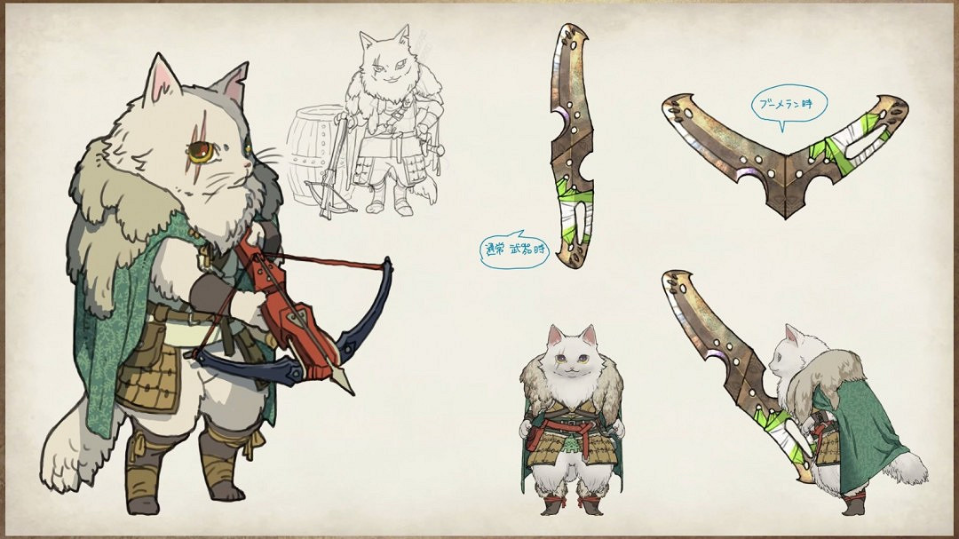 《怪獵荒野》角色概念設計圖：超帥獵人、嬌羞鐵匠！