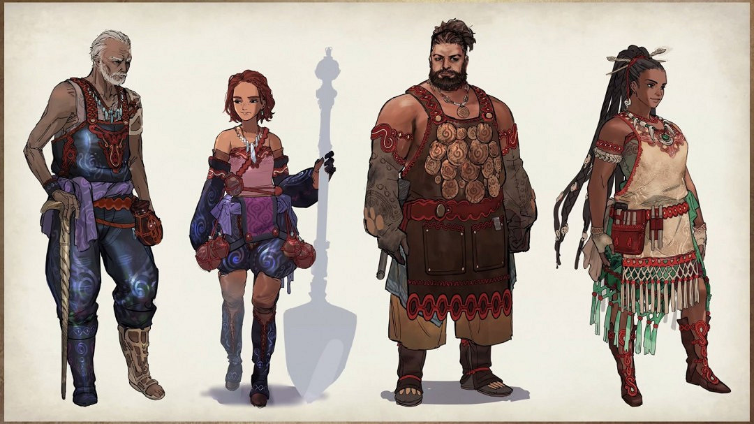 《怪獵荒野》角色概念設計圖：超帥獵人、嬌羞鐵匠！