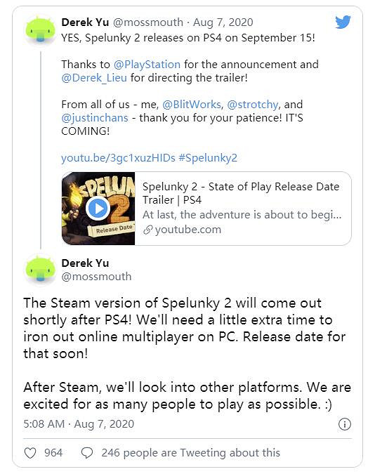 《地底尋寶2》Steam版將在PS4版發行後推出