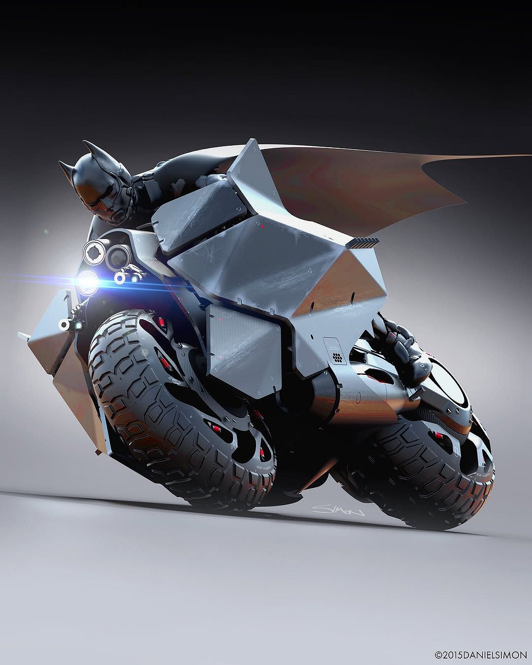 藝術家曬“蝙蝠摩托戰車”概念圖:細節滿滿帥炸了! 藝術家曬“蝙蝠摩托戰車”概念圖:細節滿滿帥炸了!