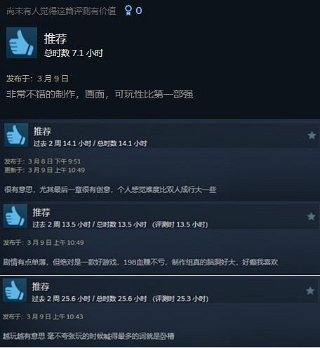 《雙影奇境》發售兩天,中文Steam好評率高達98%! 《雙影奇境》發售兩天,中文Steam好評率高達98%!