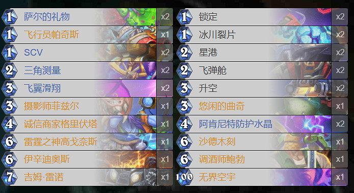 爐石戰記星艦薩卡組2025年3月 爐石戰記星艦薩卡組2025年3月