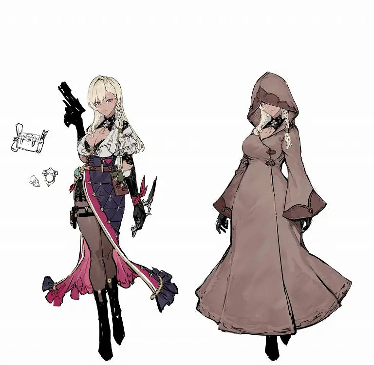 《優米雅鍊金工房》早期概念圖:黑色肉腿 清新短裙! 《優米雅鍊金工房》早期概念圖:黑色肉腿 清新短裙!