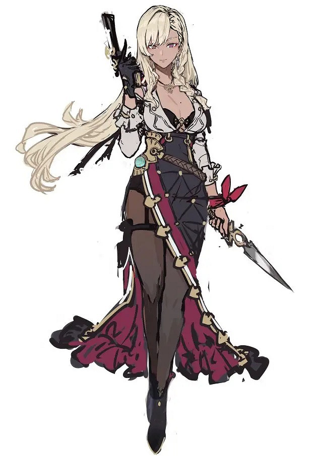 《優米雅鍊金工房》早期概念圖:黑色肉腿 清新短裙! 《優米雅鍊金工房》早期概念圖:黑色肉腿 清新短裙!