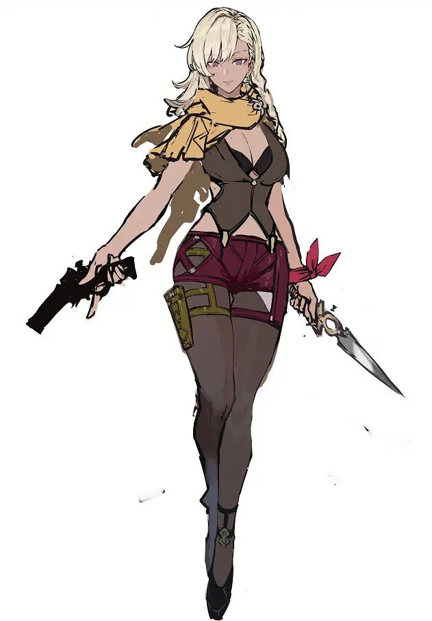 《優米雅鍊金工房》早期概念圖:黑色肉腿 清新短裙! 《優米雅鍊金工房》早期概念圖:黑色肉腿 清新短裙!