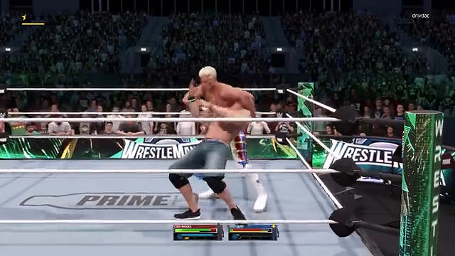 《WWE 2K25》約翰·塞納vs科迪·羅茲實機展示曝光