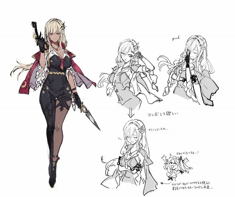 《優米雅鍊金工房》早期概念圖:黑色肉腿 清新短裙! 《優米雅鍊金工房》早期概念圖:黑色肉腿 清新短裙!