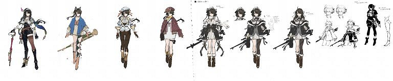 《優米雅鍊金工房》早期概念圖:黑色肉腿 清新短裙! 《優米雅鍊金工房》早期概念圖:黑色肉腿 清新短裙!