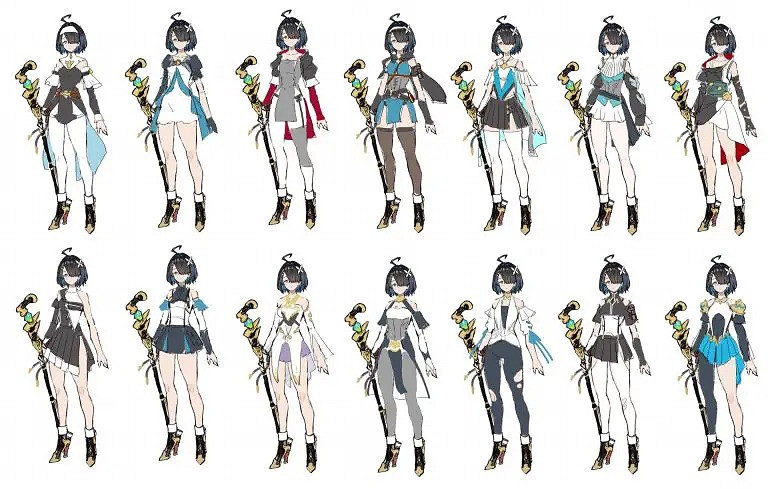 《優米雅鍊金工房》早期概念圖:黑色肉腿 清新短裙! 《優米雅鍊金工房》早期概念圖:黑色肉腿 清新短裙!