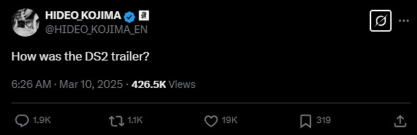 《死亡擱淺2》預告片獲玩家大讚：這太不可思議了！