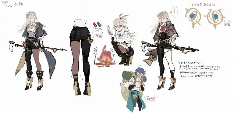 《優米雅鍊金工房》早期概念圖:黑色肉腿 清新短裙! 《優米雅鍊金工房》早期概念圖:黑色肉腿 清新短裙!