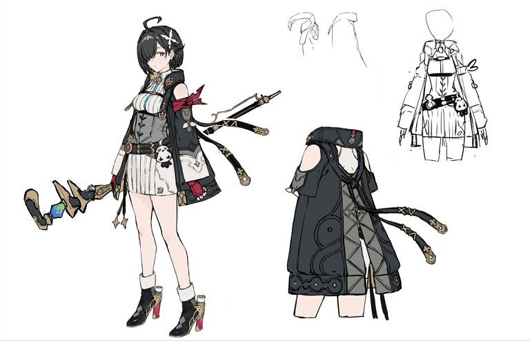 《優米雅鍊金工房》早期概念圖:黑色肉腿 清新短裙! 《優米雅鍊金工房》早期概念圖:黑色肉腿 清新短裙!