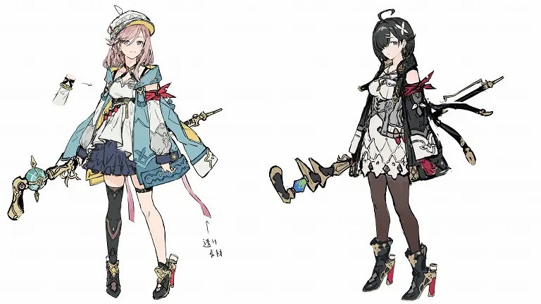 《優米雅鍊金工房》早期概念圖:黑色肉腿 清新短裙! 《優米雅鍊金工房》早期概念圖:黑色肉腿 清新短裙!