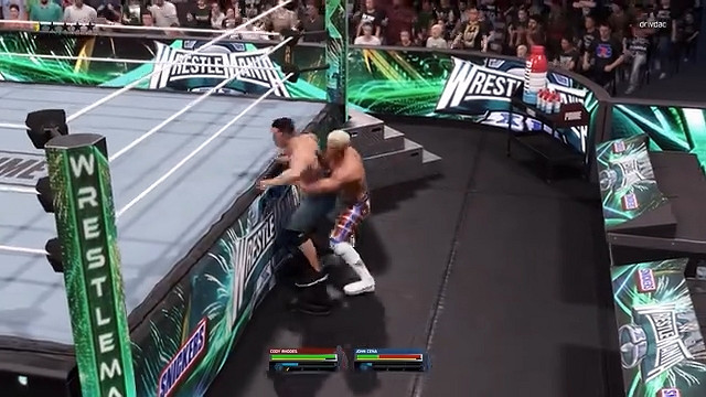 《WWE 2K25》約翰·塞納vs科迪·羅茲實機展示曝光