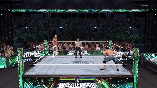 《WWE 2K25》約翰·塞納vs科迪·羅茲實機展示曝光