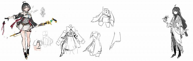 《優米雅鍊金工房》早期概念圖:黑色肉腿 清新短裙! 《優米雅鍊金工房》早期概念圖:黑色肉腿 清新短裙!