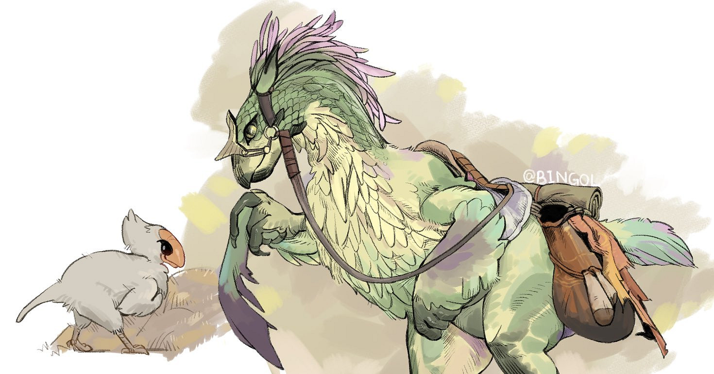 怪獵荒野發售一周多,二創澀圖最多的怎麽是坐騎鷺鷹龍？