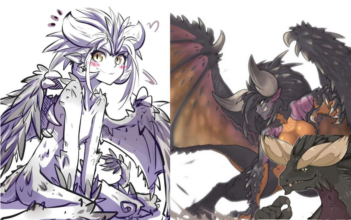 怪獵荒野發售一周多,二創澀圖最多的怎麽是坐騎鷺鷹龍？