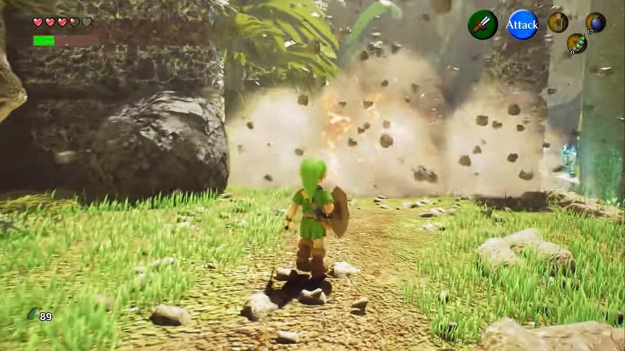 飯製虛幻5《塞爾達：時之笛》展示 佐拉之河畫面唯美