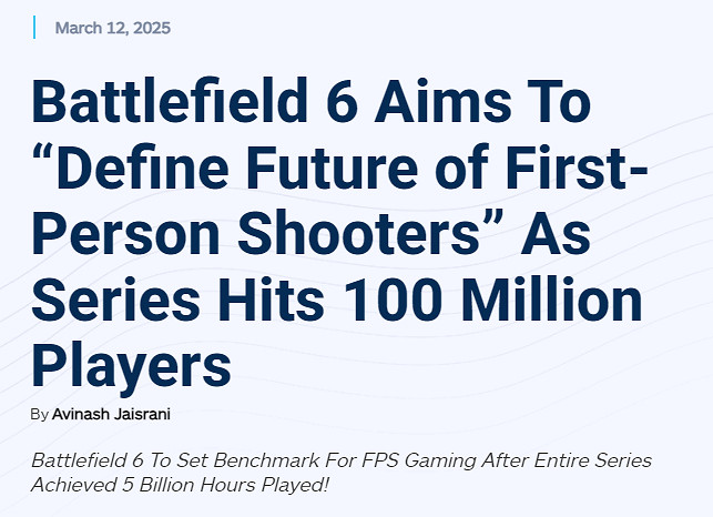 戰地系列玩家數破億!《戰地風雲2042》將FPS未來重新定義! 戰地系列玩家數破億!《戰地風雲2042》將FPS未來重新定義!