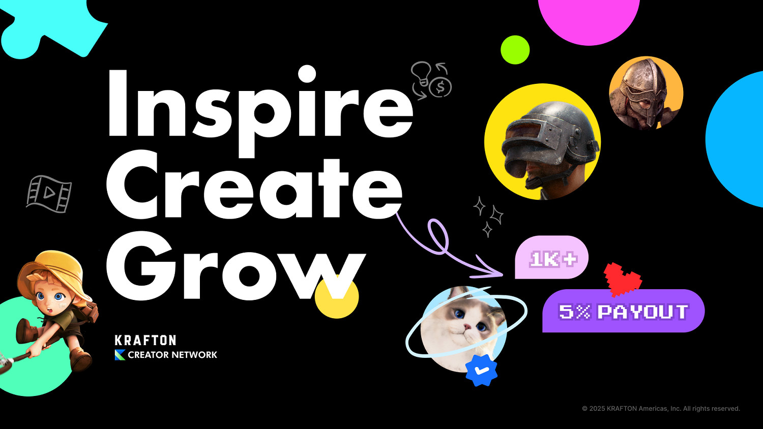 KRAFTON攜手全世界創作者推出“KRAFTON創作者網路” KRAFTON攜手全世界創作者推出“KRAFTON創作者網路”