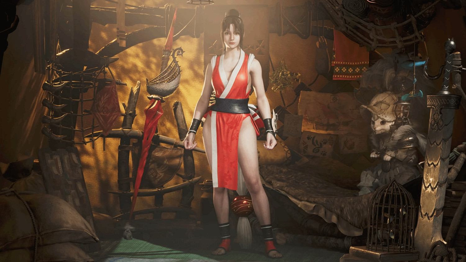 誰能經得起這誘惑！《魔物獵人：荒野》不知火舞Mod