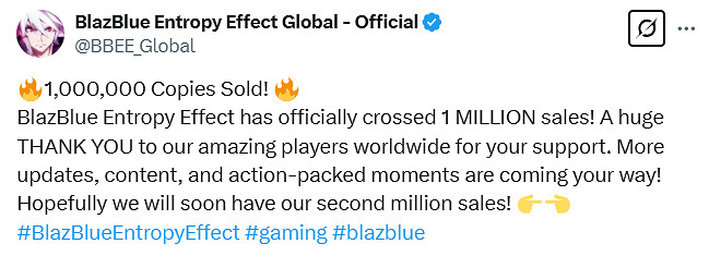 《蒼翼:混沌效應》銷量破100萬份!更多內容即將公布 《蒼翼:混沌效應》銷量破100萬份!更多內容即將公布