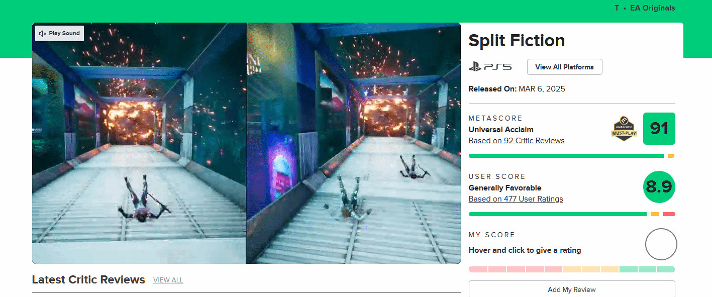 《雙影奇境》媒體讚譽宣傳片公布 M站評分高達91分! 《雙影奇境》媒體讚譽宣傳片公布 M站評分高達91分!