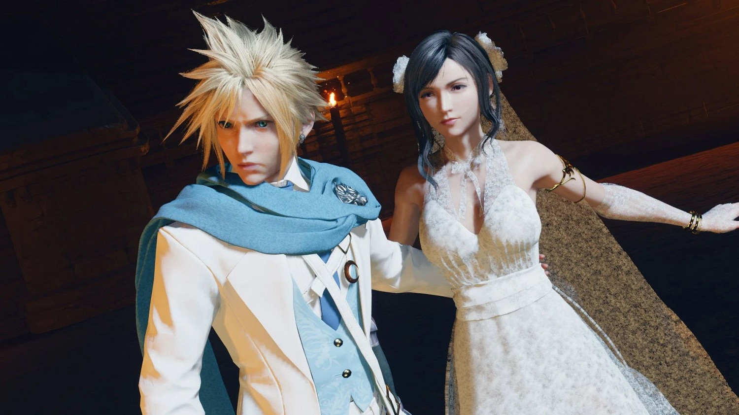 《最終幻想7:重生》蒂法/克勞德婚紗Mod:一對璧人! 《最終幻想7:重生》蒂法/克勞德婚紗Mod:一對璧人!