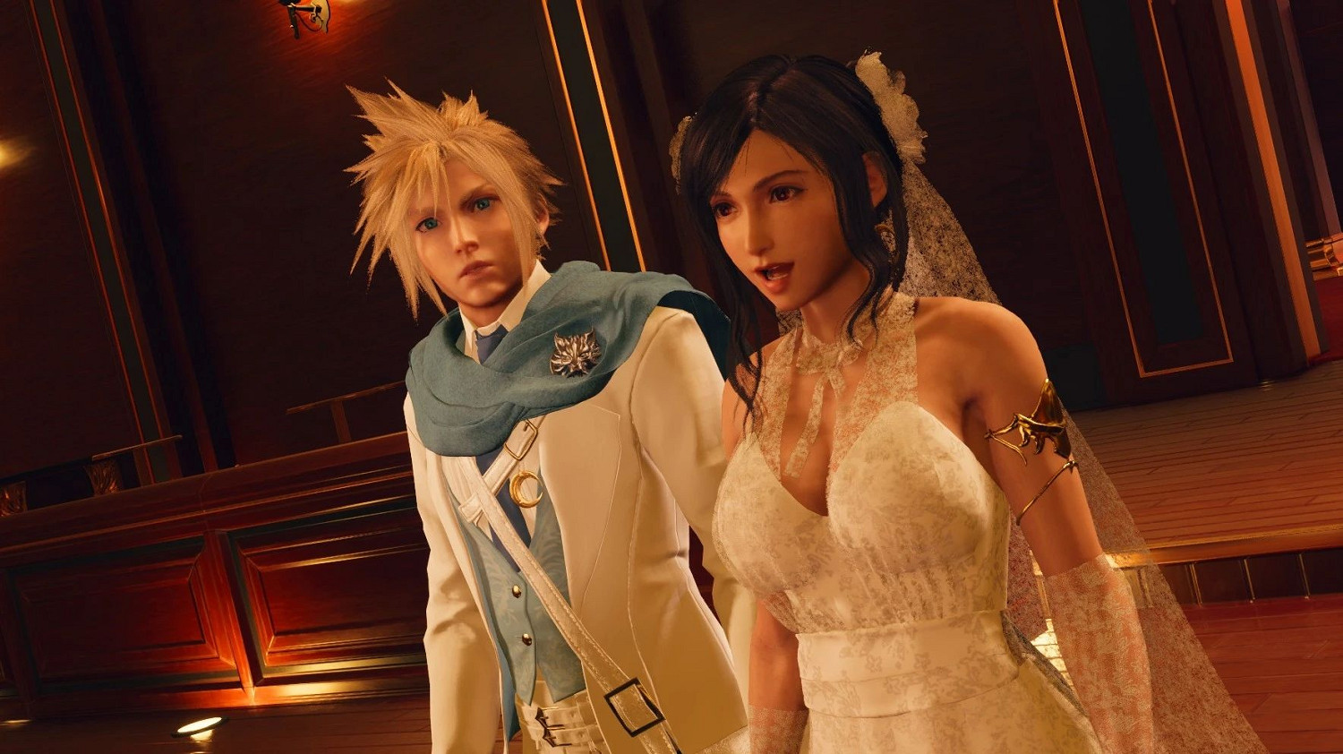 《最終幻想7:重生》蒂法/克勞德婚紗Mod:一對璧人! 《最終幻想7:重生》蒂法/克勞德婚紗Mod:一對璧人!