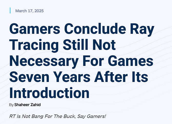 光追七年之困局:性能與畫質的平衡難題如何破解? 光追七年之困局:性能與畫質的平衡難題如何破解?