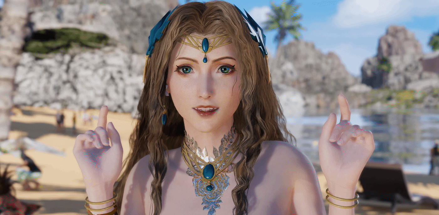 《FF7重生》愛麗絲海灘裝Mod：簡直美得不可方物！