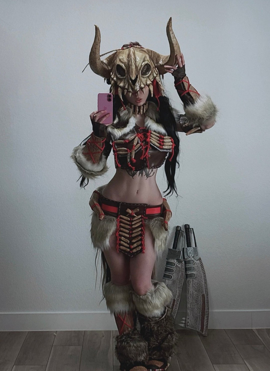 國外小姐姐COS《快打旋風》春麗 這個大粗腿超還原！