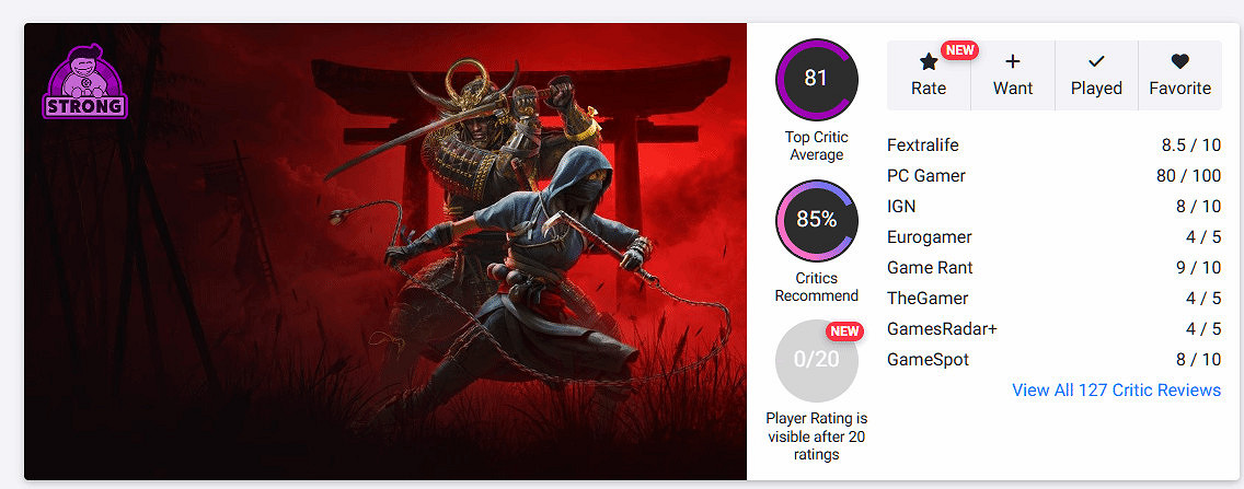 《AC影》OC站評分81分 系列精彩回歸成集大成之作 《AC影》OC站評分81分 系列精彩回歸成集大成之作