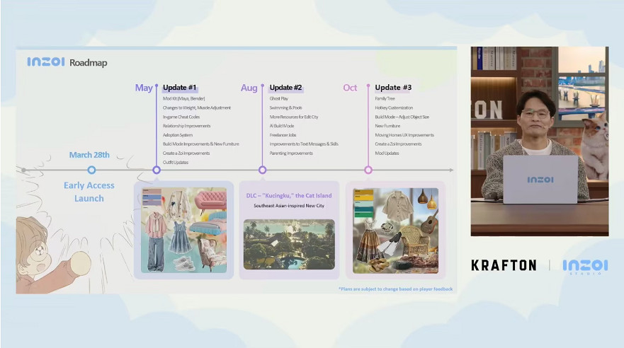 開車與動作捕捉製作!《inZOI》公布後續免費更新計劃